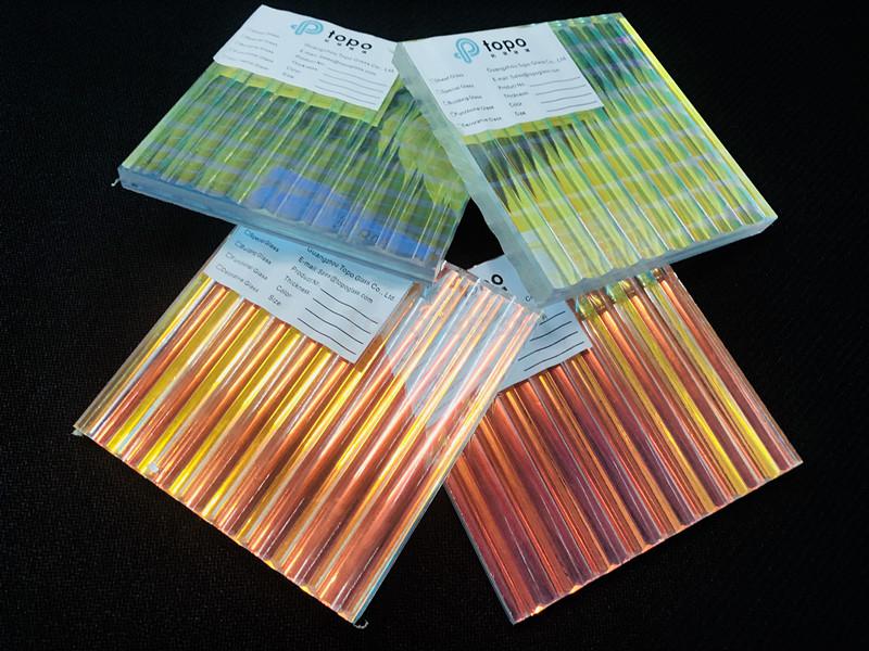 Verre color&eacute; lamin&eacute;