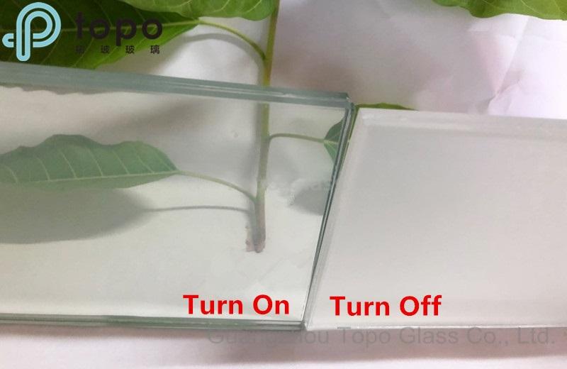 调光魔法电动智能夹层防窥玻璃